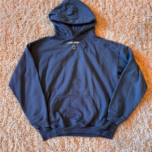 Lonely Ghost Blue text me when you get home Hoodie